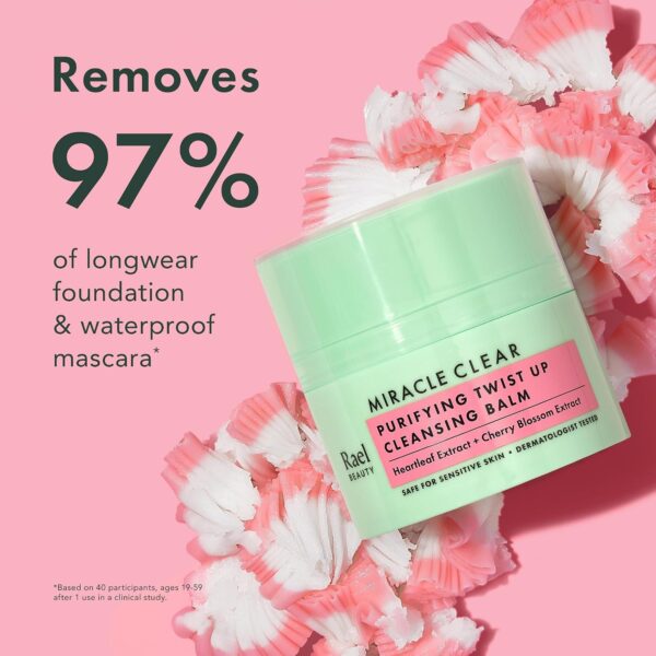 817U0rMFywL._SL1500_.jpg Rael Miracle Clear Facial Cleanser – Makeup Remover, Daily Face Wash, Gentle Deep Pore Cleansing Korean Skin Care for Oily & Combination Skin (Cleansing Balm, 1.69 fl. oz)