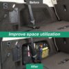 METYOUCAR Car Trunk Organizer Compatible with LR Discovery 5 2017-2024 L462 Trunk Left Side Storage Bag with Multifunctional Large Capacity Stable Collapsible (Black)