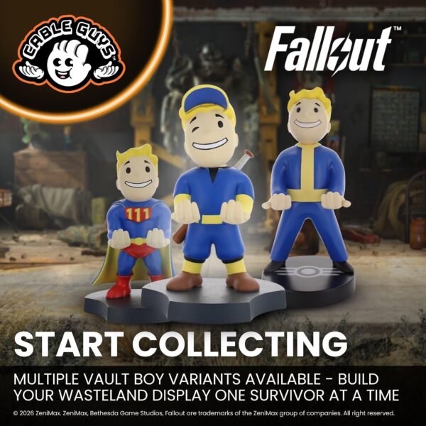 819wLy6NzrL._AC_SL1500_.jpg Cableguys Minis Fallout Big League Vault Boy Phone Stand & Earbuds Holder - Novelty Phone Stand for Desk and Bedside, In Ear Headphone Holder for Smartphone & Small Devices, Desk Decor Accessories