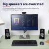Trust Tytan 2.0 PC Speaker Set, USB Powered Sound System, Plug and Play Speakers, Bass Control, 36 W Peak Power, Wired Speakers for PC, Computer, Laptop, Tablet, Mac, Phone, Smartphone, TV - Black