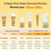 DOYEEWO Skin Care Set,6Pcs Women Teen Glass Skincare w/Korean Rice Extract,Hydrate Glow Repair Anti-Aging Facial Routine Kit Self Care Gifts for Women Mom Wife Teenage Girl Valentines Christmas Gifts