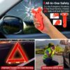 81DIAetWdIL._AC_SL1500_.jpg Emergency Breakdown Kit, 76 in 1 Multifunctional Roadside Assistance Car Breakdown Kit with Jumper Cables, Tow Rope, Triangle, Flashlight, Safety Hammer, etc