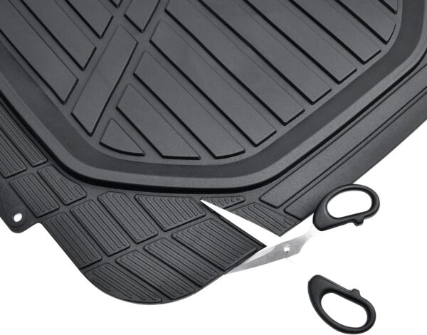 81E1NB4Eh1L._AC_SL1500_.jpg Amazon Basics Deep Dish Universal Heavy Duty PVC Floor Mats Set 4 piece with Cargo Liner, All-Weather Protection waterproof Trim To Fit for Cars, Automotive, SUVs, Sedan, Trucks, Black