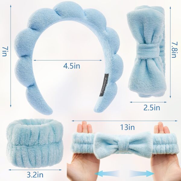 81EGmmqiXL._SL1500_.jpg Ztomine Headbands for Women - Spa Headband and Wristband Set - Headband for Washing Face,Facial Mask,Makeup and Skin Care,Gifts for Women and Teen Girl Gifts Trendy Stuff