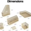 81EwQwqXz7L._AC_SL1500_.jpg BLU MONACO 6 Piece Cute Gold Desk Organizer Set - Desk Organizers and Accessories for Women - Cute Office Gold Desk Accessories - Desktop Organization