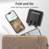 81Fo8LPJ2pL._AC_SL1500_.jpg Euqvunn Stable Base Phone Stand - Height Adjustable, 360° Free Rotation Holder for All Mobile Phones & Tablets, black