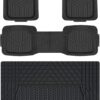 81I3eqBM7yL._AC_SL1500_.jpg Amazon Basics Deep Dish Universal Heavy Duty PVC Floor Mats Set 4 piece with Cargo Liner, All-Weather Protection waterproof Trim To Fit for Cars, Automotive, SUVs, Sedan, Trucks, Black