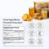 Propolis Liposomal Vitamin C by Beekeeper's Naturals, 1000mg Vitamin C, Propolis & Organic Honey, Supercharged Immune Support & Increased Bioavailibity for Max Absorption, 30 Ct