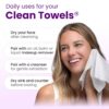 81MSwmZH6vL._SL1500_.jpg Reduces Fine Lines and Wrinkles in 6 weeks or Less, CLEAN SKIN CLUB Healthy Aging Clean Towels® XL, Disposable Face Towels, XL - 1 Pack (50 count)