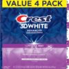 81N8OuTcddL._AC_SL1500_.jpg Crest 3D White Advanced, Teeth Whitening Toothpaste for Adults, 3.7 oz, 4 Pack, Cavity Protection Fluoride Toothpaste, Strengthens Enamel, Travel Size Toiletries