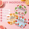 KONEUK 6 Pack Colorful Fruit Face Masks Skincare, Sheet Hydrating Face Mask, Collagen Facial Mask for Skin Care, Spa Birthday Party Supplies, Bulk Teacher Gifts, Graduation Gifts and Party Favors