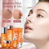 81ORMalaSeL._SL1500_.jpg 6-Piece Hydrating Vitamin C Skincare Set with Niacinamide, Daily Face Care Routine Includes Cleanser, Toner, Serum, Moisturizer, Eye Cream & Body Lotion for Self Care