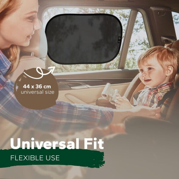 81OlUOBGUgL._AC_SL1500_.jpg Car Window Shades For Baby • CERTIFIED UPF50+ UV Protection • DEKRA certified • Durable GSM105+ Nylon • Double Protection • Car Sun Shade For Baby • Universal Size