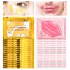30PCS Lip Mask & Under Eye Patches Skincare Set,Moisturizing Gold Under Eye Masks,Pink Lip Masks Skin Care Set for Lip & Eye Skin