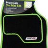 Sakura SS5308 Universal Car Mat Set, Lime