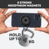 81ThD1thgiL._AC_SL1500_.jpg Magnetic Phone Stand Grip for All Smartphones, Fit for MagSafe Accessories, Phone Mount for Bike, Gym, Golf Cart, Airplane, Stroller - Hands-Free Cell Phone Holder for iPhone 12-17 (Black)