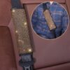 ToBeQueen Gold Steering Wheel Cover Set 15 inch,7 Pack Crystal Rhinestone Diamond Bling Gold Car Accessories,Seat Belt Cover,Gold Gear Shift Push Start Button Cover, Cup Coasters,Champagne
