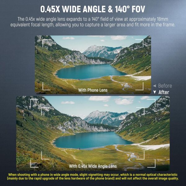 81YEnuvKIVL._AC_SL1500_.jpg NEEWER BASICS 2 In 1 Phone Camera Lens Accessories Kit, HD 0.45x Wide Angle + 15x Macro, 37mm Lens Clamp Compatible with iPhone Samsung Android Smartphone, LS-67