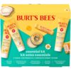 Burt's Bees Mothers Day Gifts Ideas - Essentials Everyday Set, 5 Travel Size Products - Deep Cleansing Cream, Hand Salve, Body Lotion, Foot Cream and Original Lip Balm