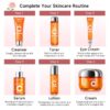 81cCBr2kwjL._SL1500_.jpg 6-Piece Hydrating Vitamin C Skincare Set with Niacinamide, Daily Face Care Routine Includes Cleanser, Toner, Serum, Moisturizer, Eye Cream & Body Lotion for Self Care