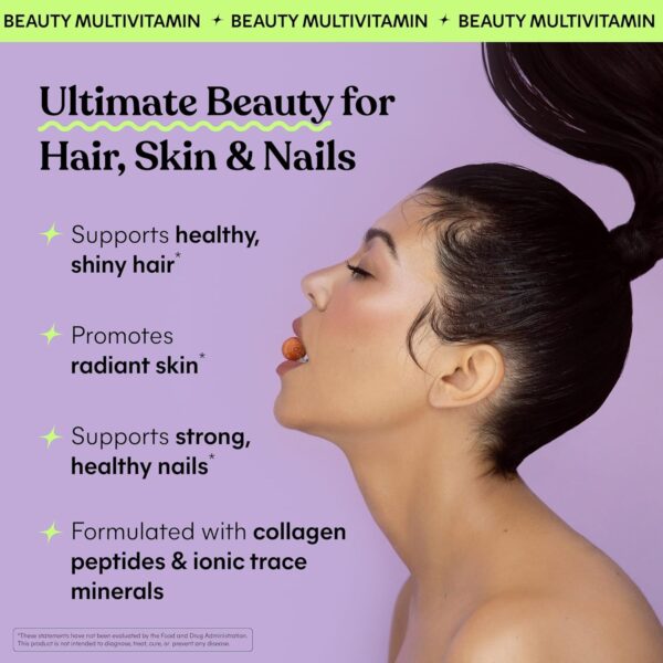 81cdTbPO97L._AC_SL1500_.jpg Lemme Glow Collagen Gummies for Thick Hair, Strong Nails & Healthy Skin with Multi-Collagen Peptides, Biotin, Trace Minerals, Zinc, Vitamins A, C & E, Dairy & Gluten Free, Peach Flavor, 60 ct.