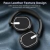 81dOief5eOL._AC_SL1500_.jpg Hybrid Active Noise Cancelling Bluetooth Headphones, Over Ear Wireless Headphones with 120H Playtime, Hi-Res Audio, Deep Bass, Memory Foam Ear Cups for Home Office Travel