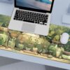 81dqsH8mPbL._AC_SL1500_.jpg Cute Kawaii White Cat Anime Green Plant Leaves Desk Mat Large Mouse Pad Gaming Desk Pad, XL Extended Mousepad Desk Accessories for Women Office Decor Long Laptop Keyboard Mouse Mat 31.5x11.8 in