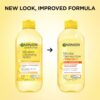 Garnier Micellar Water with Vitamin C, Facial Cleanser & Makeup Remover, Brightening & Hydrating, For All Skin Types, Vegan, Cruelty Free, 13.5 Fl Oz (400mL), 1 Count