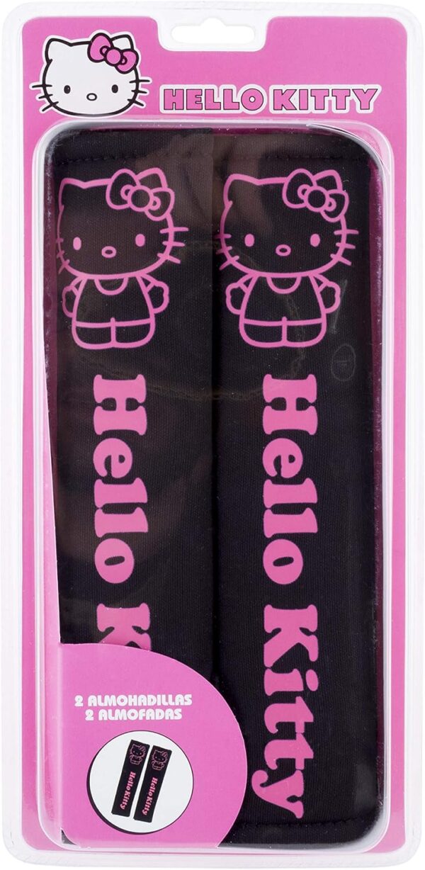81gWhy6WddL._AC_SL1500_.jpg HELLO KITTY KIT1035 Pads for Safety Belts, Black, AUTO