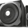 Trust Tytan 2.1 PC Speakers with Subwoofer, 120W (60W RMS), UK Plug, Sound System with Wired Volume Control, Jack 3.5 mm, Computer Speakers for PC, Laptop, TV, Tablet and Smartphone - Black