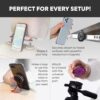81jhTCqYoPL._AC_SL1500_.jpg Magnetic Phone Stand Grip for All Smartphones, Fit for MagSafe Accessories, Phone Mount for Bike, Gym, Golf Cart, Airplane, Stroller - Hands-Free Cell Phone Holder for iPhone 12-17 (Black)