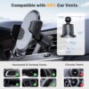 Miracase Mobile Phone Holder Car [More Stable Double Hook] Mobile Phone Holder for Cars Ventilation Universal 360 Degree Vent Car Holder for iPhone 16 Pro Max 15 14 Smartphone