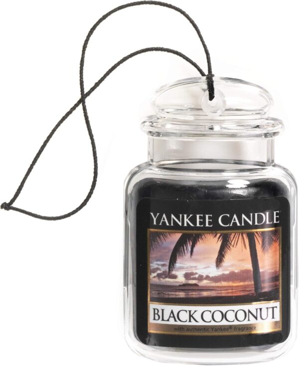 81mgjzG0XzL._AC_SL1500_.jpg Yankee Candle Car Jar Ultimate Scented Air Freshener | Black Coconut | Lasts up to 4 Weeks