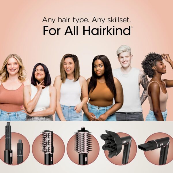 81n0IVTpEsL._AC_SL1500_.jpg Shark Hair Dryer | FlexStyle Hair Styling System | Portable & Powerful Blow Dryer Brush | Hair Curler & Volumizer | 6 Styling Tools Included | Best for All Hair Types | Black | HD440BK
