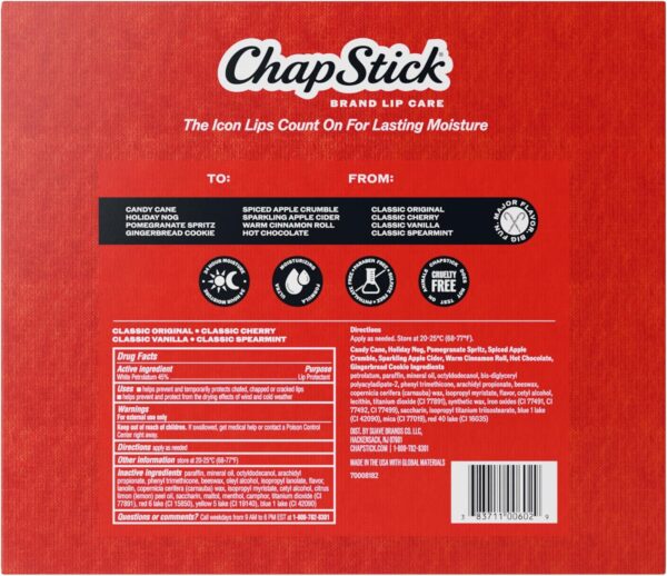 81nSUxWJ70L._AC_SL1500_.jpg ChapStick Advent Calendar 2025 – Cozy Countdown to Christmas, Variety 12-Pack Lip Balm Gift Set, Holiday Gifts for Women, Men, Teens, Coworkers, Grandpa & Grandma, 0.15 Oz Each