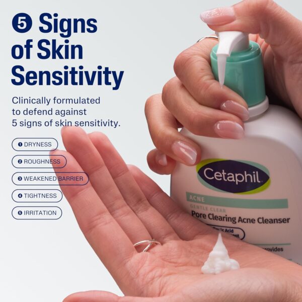 81nl3uU1NEL._SL1500_.jpg Cetaphil Gentle Clear Pore Clearing Acne Cleanser, Foaming Gel Cleanser for Sensitive, Acne-Prone Skin, 8 Fl Oz Pump Bottle, 2% Salicylic Acid, Gently Exfoliates, Dermatologist Recommended Brand