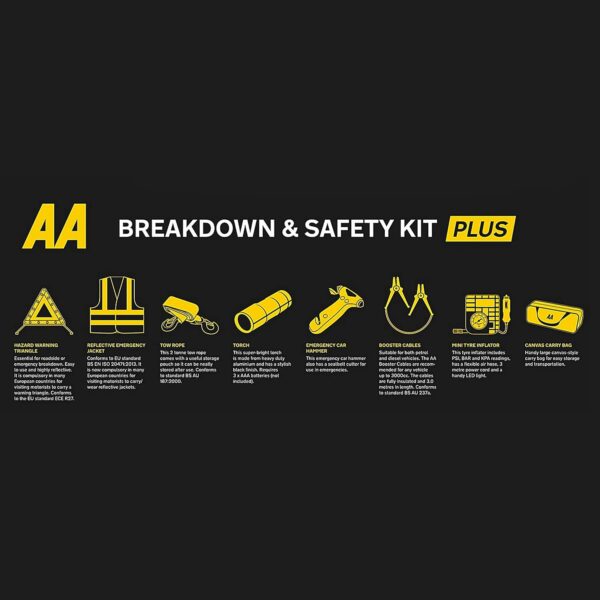 81nu4etzjtL._AC_SL1500_.jpg AA Breakdown & Safety Kit Plus, with Tyre Inflator