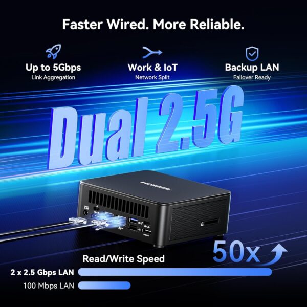 81nxUXNYKqL._AC_SL1500_.jpg GEEKOM IT13 MAX AI Mini PC, Intel Ultra 9 185H(TDP 65W) Idea Code/Tasks/Gaming, 16GB DDR5(Up to 96GB) 1TB SSD(Up to 4TB), Windows 11 Pro, Arc GPU,Video Editing, Dual 2.5GbE LAN, WiFi 7,8K Quad Display