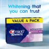 81rEb7Y9kjL._AC_SL1500_.jpg Crest 3D White Advanced, Teeth Whitening Toothpaste for Adults, 3.7 oz, 4 Pack, Cavity Protection Fluoride Toothpaste, Strengthens Enamel, Travel Size Toiletries