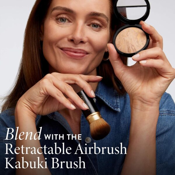 LAURA GELLER NEW YORK Award-Winning Baked Balance-n-Brighten Color Correcting Powder Foundation – Handmade in Italy – Buildable Coverage, Matte Finish – For Mature & Sensitive Skin – 03 Light