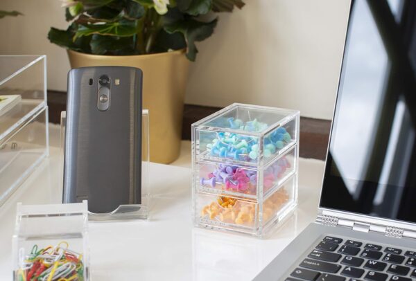 81t0TlHDBrL._AC_SL1500_.jpg Osco Clear Acrylic Smartphone Dock Stand, Elegant Desk & Bedside Holder with Glass-Look Finish, Universal Mobile Compatibility, Non-Slip Feet, Compact 9×8.5×7.2 cm