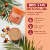 81t2ob9ey4L._SL1500_.jpg Lebanta Raw Batana Oil for Hair - 100% Pure, Organic 4oz Batana from Honduras for Fuller, Thicker-Looking Hair - Unrefined Cold Pressed Cosmetic Scalp Oil & Hair Mask, Gift for Women (1 Pack)