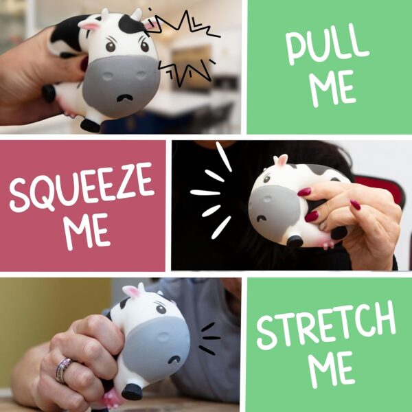 Boxer Gifts Moody Cow Stress Toys | Unique Stress Balls For Adults & Grumpy Teenagers - Helps With Anxiety Relief - Office Novelty Desk Toy | Funny Gifts For Women - Rude Secret Santa Gift For Her