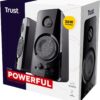 Trust Tytan 2.0 PC Speaker Set, USB Powered Sound System, Plug and Play Speakers, Bass Control, 36 W Peak Power, Wired Speakers for PC, Computer, Laptop, Tablet, Mac, Phone, Smartphone, TV - Black