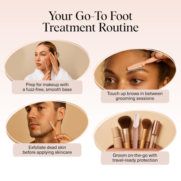 81yT8xQojVL._SL1500_.jpg Kitsch Dermaplane Razor for Women Face – Face Razors for Women & Men, Eye Brow Razors & Face Shaver – Exfoliating Facial Razor & Dermaplaner as Skin Care Tool for Smoother Skin - Terracotta, 6 pcs