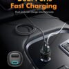 81yvAQ454YL._AC_SL1500_.jpg GRIFEMA 48W Car Charger Fast Charge, Dual Port Cigarette Lighter Adapter, 30W USB C PD and 18W USB A QC 3.0, 12V 24V for iPhone 16 15 14, Samsung Galaxy, iPad