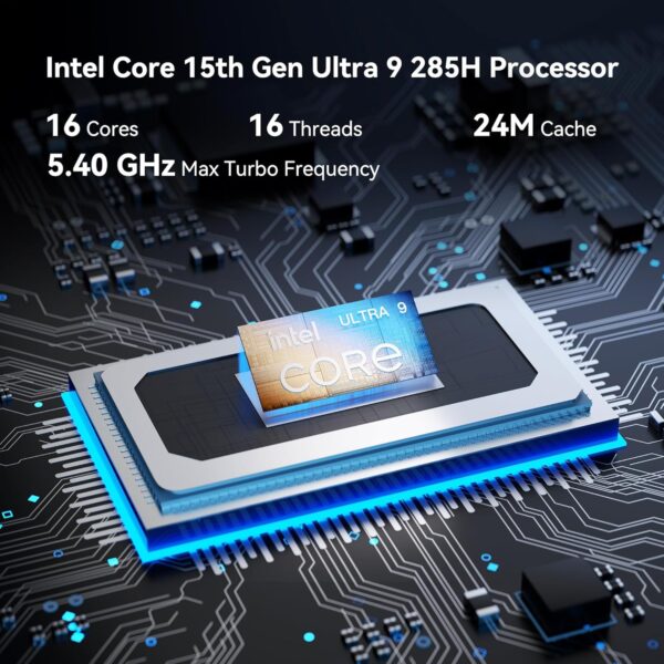 81z7PO6pI0L._AC_SL1500_.jpg GEEKOM IT15, The Most Powerful AI Mini PC with Intel Ultra 9 285H(15th Gen) 99 Tops | 32GB DDR5, 1TB SSD | Arc 140T GPU | WiFi 7, 8K Quad Display, Win11 Pro, Video Editing, Coding, and Multitasking