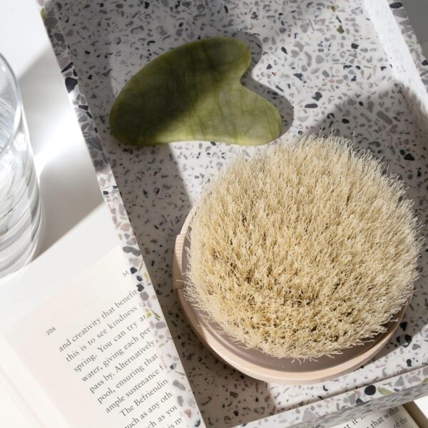 913UPqKlPHL._SL1500_.jpg EcoTools Dry Body Brush, Cruelty-Free Bristles Exfoliate & Smooth Skin, Dry Brushing Removes Flaky Skin, May Help Improve Circulation & Tone, Eco-Friendly Skincare Tool, Vegan & Cruelty-Free, 1 Count