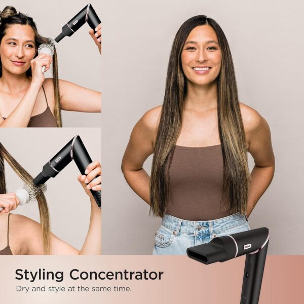 91Dw0GMMGL._AC_SL1500_.jpg Shark Hair Dryer | FlexStyle Hair Styling System | Portable & Powerful Blow Dryer Brush | Hair Curler & Volumizer | 6 Styling Tools Included | Best for All Hair Types | Black | HD440BK