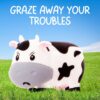Boxer Gifts Moody Cow Stress Toys | Unique Stress Balls For Adults & Grumpy Teenagers - Helps With Anxiety Relief - Office Novelty Desk Toy | Funny Gifts For Women - Rude Secret Santa Gift For Her